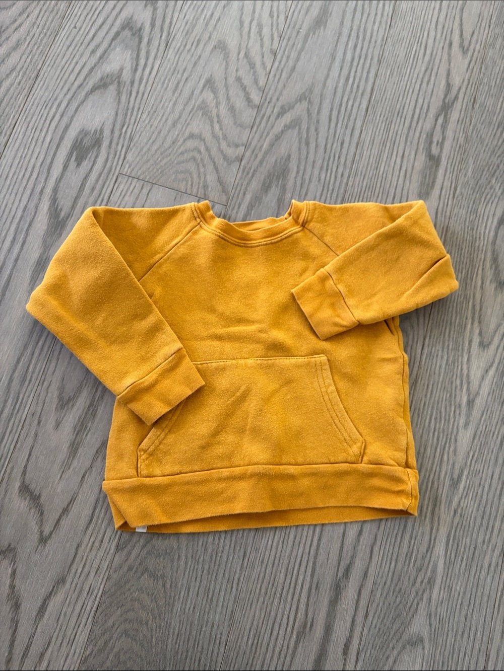 Children's Mustard Crewneck Pullover Sweatshirt - Kids Shirt & Top